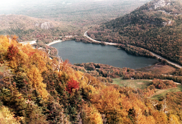 view from Cannon Mountain Aerial Tramway